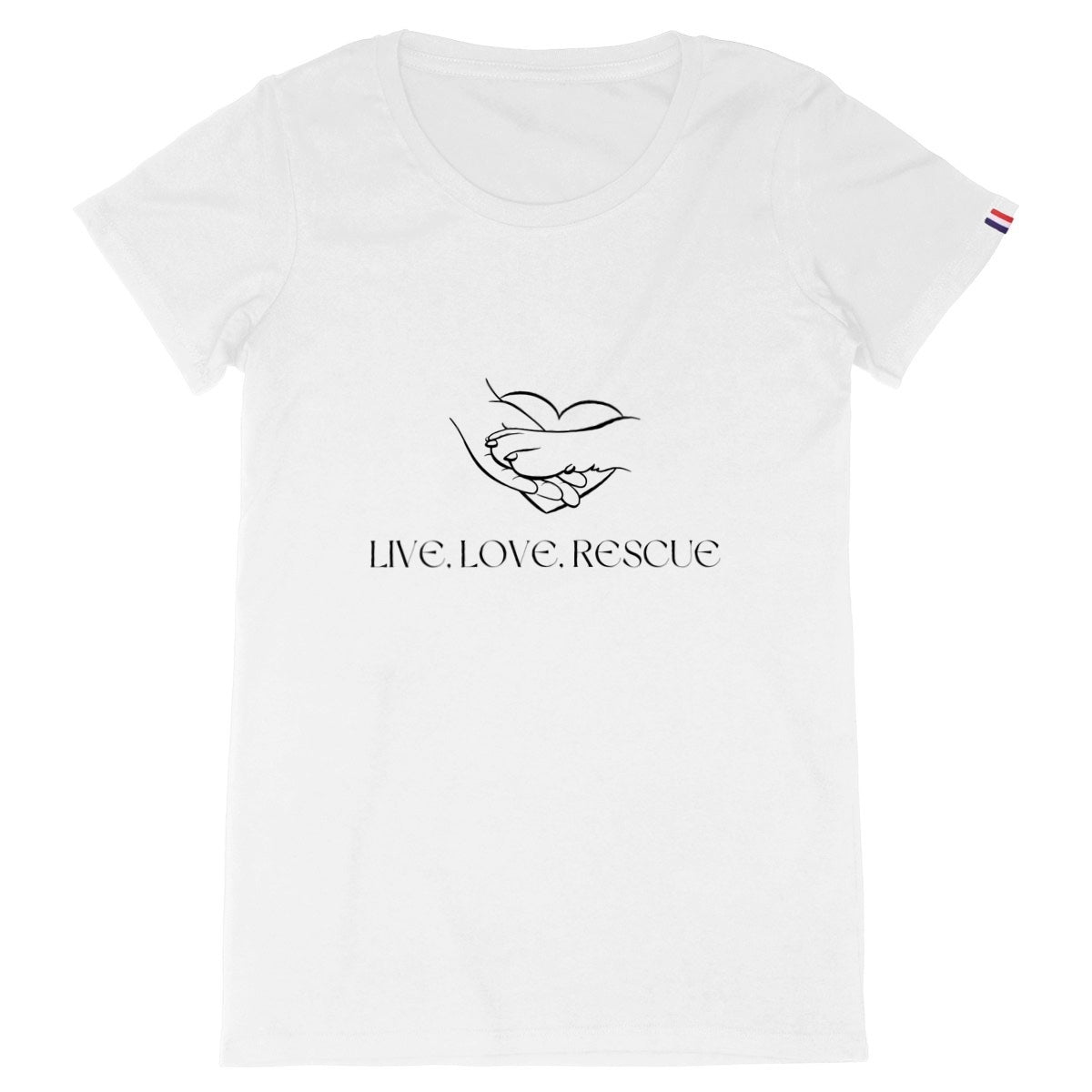 T-shirt "Live, love, rescue"